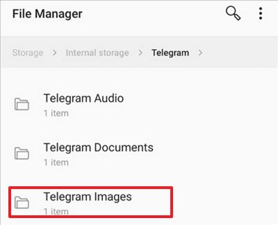 telegram images folder
