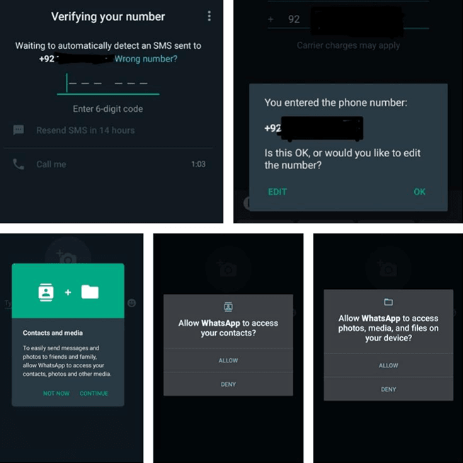 código de verificación de whatsapp