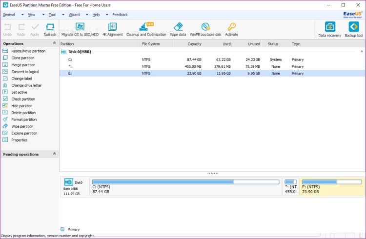easeus partition tool