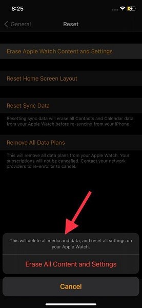 Erase and pair with phone
