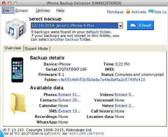 free iphone backup extractor windows