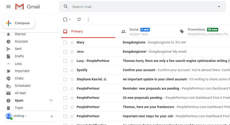 login gamil on browser