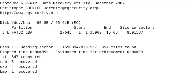 testdisk