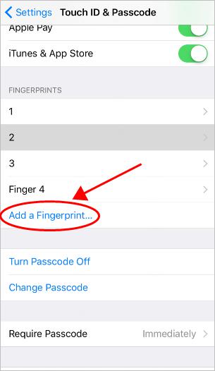 add new fingerprint