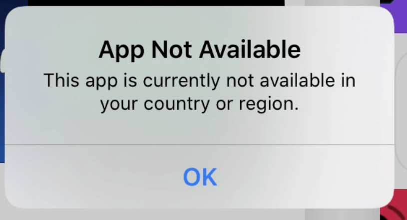 currently not available