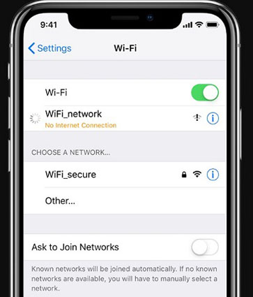 iphone no internet connection cellular