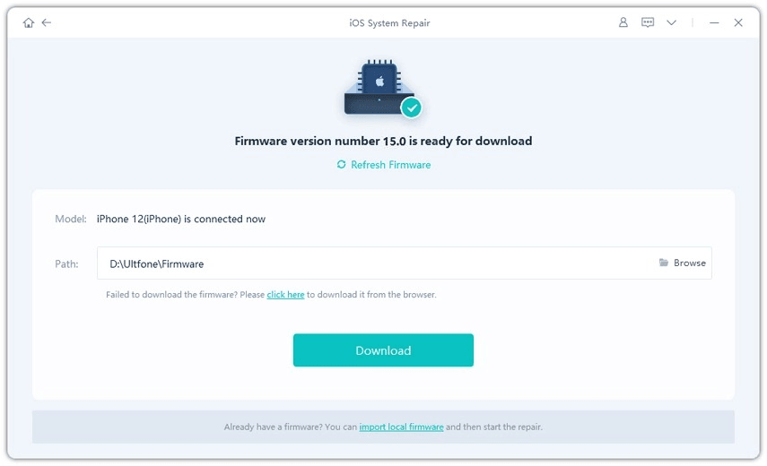 download the firmware package