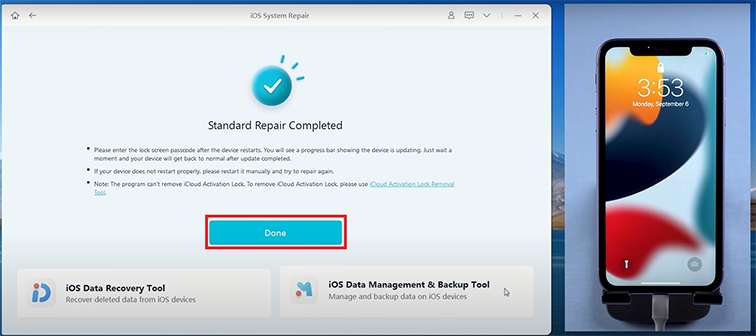 reconnect wifi after repair