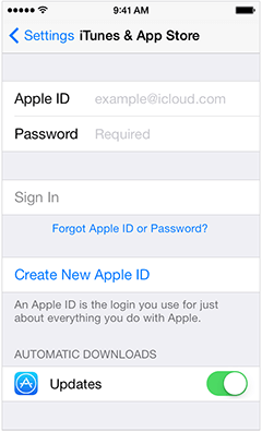 reset apple id itunes