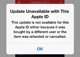 iphoto 9.6.1 update unavailable with this apple id