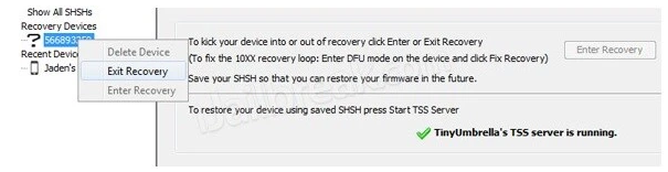 exit recovery