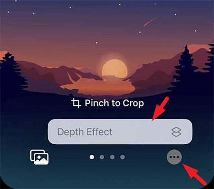 active ios 16 depth effect