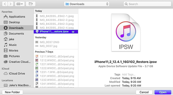 use itunes to back to old ios