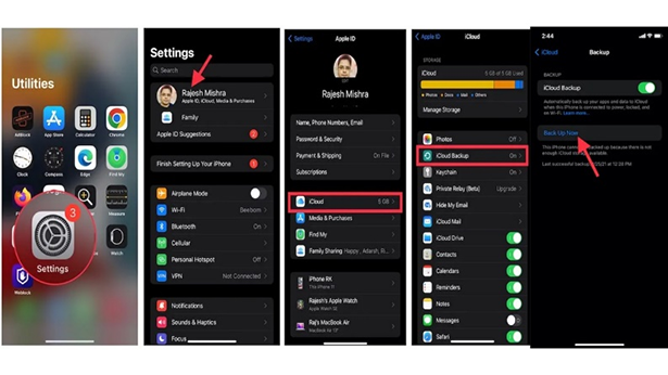 back up your iphone with icloud