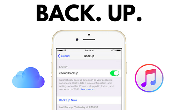 backup via icloud