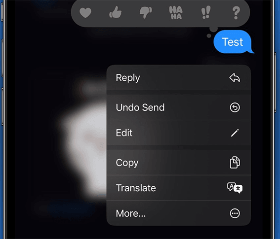 editing a sent imessage