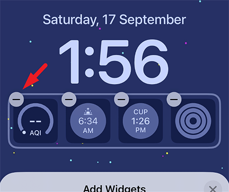 remove the ios 16 widgets