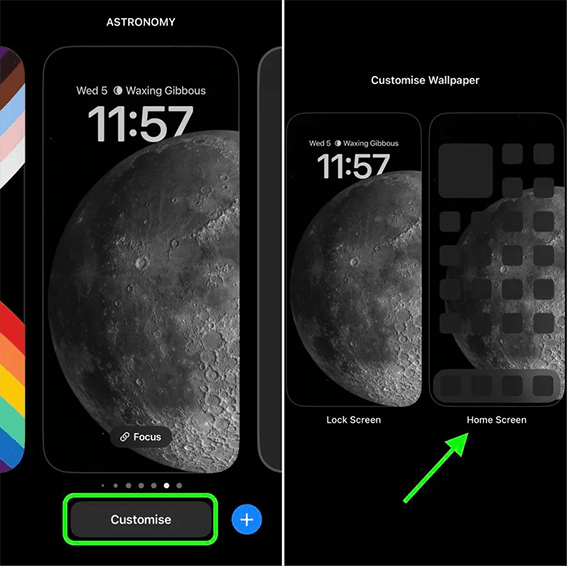 how to set different wallpaper and lock screen on macbook