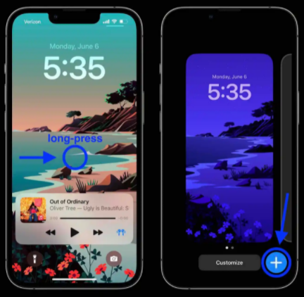 wallpaper and widgets on ios 16