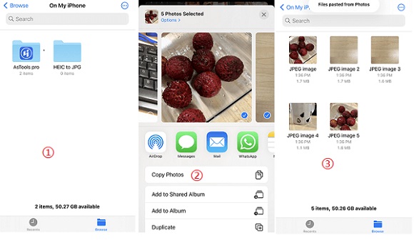 heic to jpg by files app
