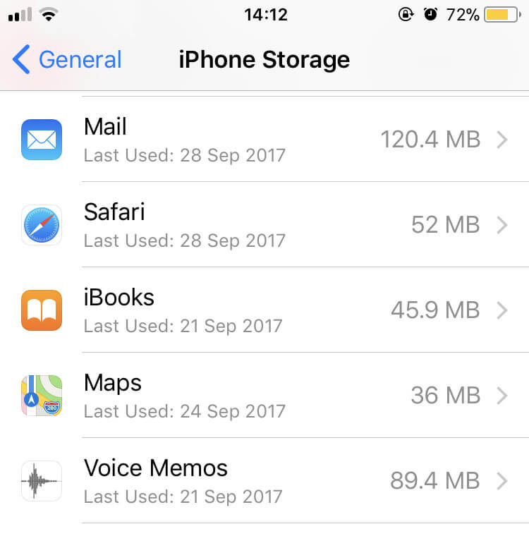 Mail taking up best sale space on apple watch