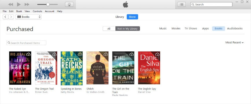 hide purchased books in iBook