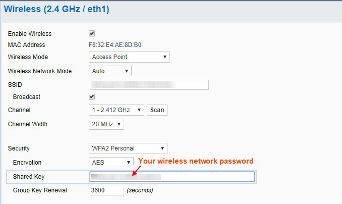access router settings