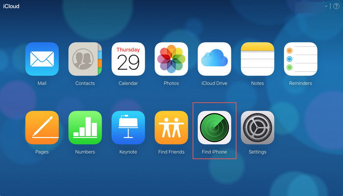 log into icloud adn choose find my iphone
