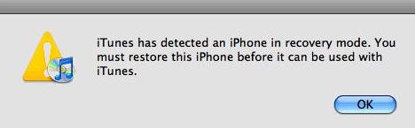 restore iphone in recovery mode with itunes