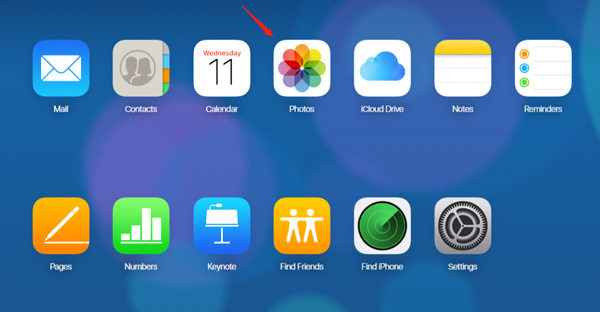 click photos on icloud