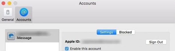 enable apple id for imessage on mac
