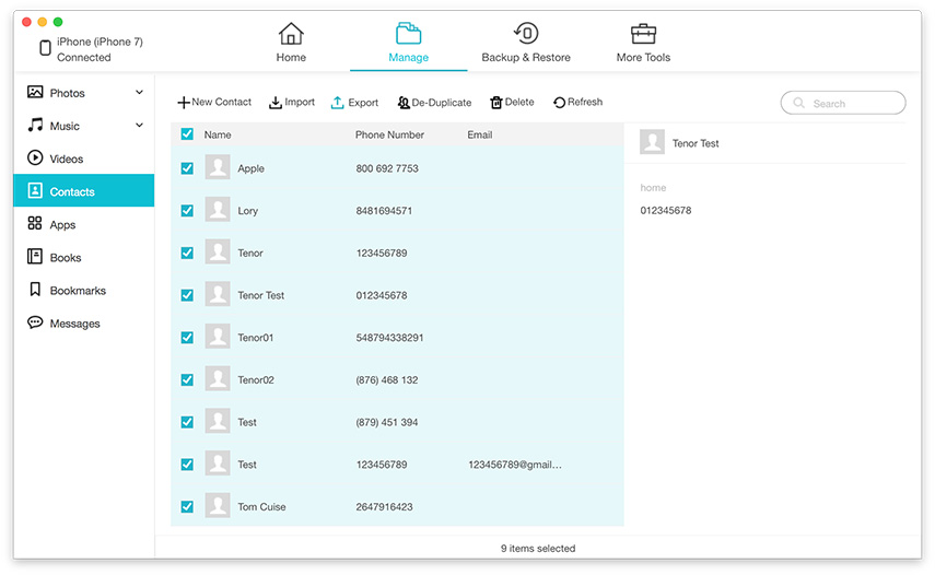 how to export contacts from mac to iphone