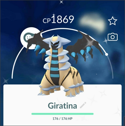 Shiny Giratina Origin Form Pokemon Go