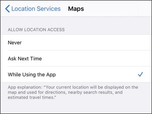 turn off location service on iphone