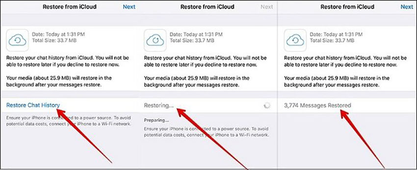 Восстановить whatsapp из icloud. Восстановить WHATSAPP ICLOUD. Restore сообщение. WHATSAPP восстановить из ICLOUD на другом iphone. Как восстановить фото из ватсапа айфон 7.