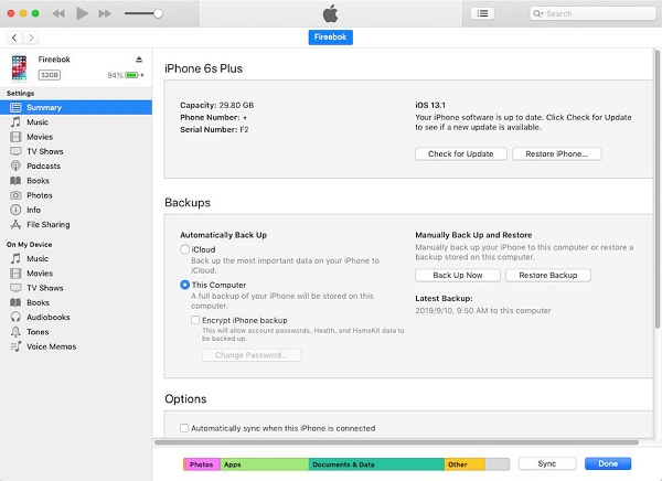 back up whatsapp with iTunes