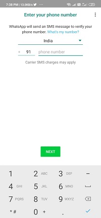 reinstall whatsapp to restore
